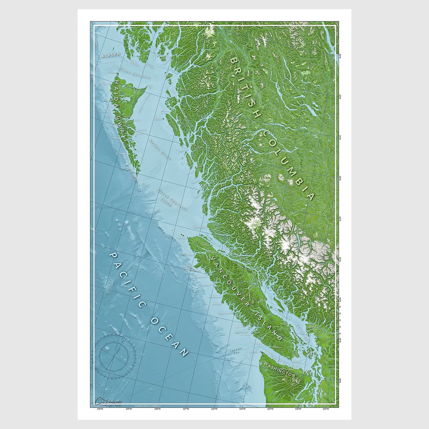 Map of British Columbia - www.cdedwards.com