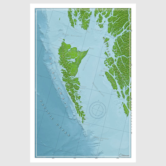 Map of Haida Gwaii - www.cdedwards.com